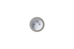 Rond 2.0 - multifit stopcontact b-f lgrijs/wit
